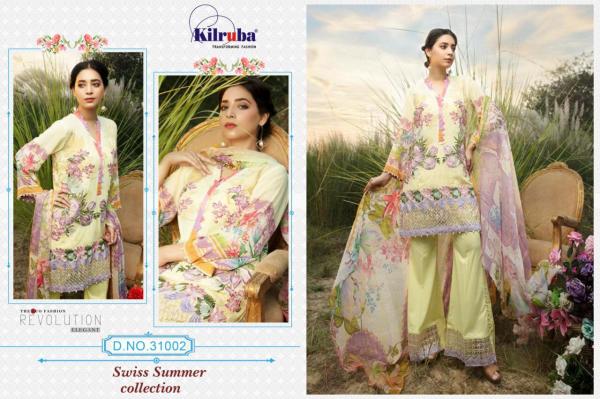Kilruba 31002 Yellow Cotton Salwar Suits 