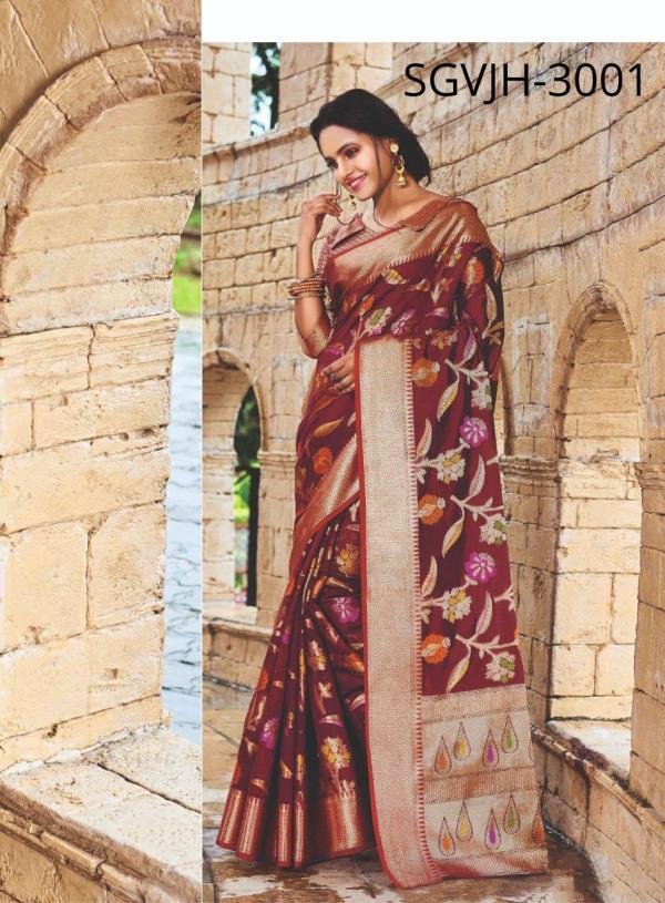 Sangam Saree Vijayapuram Handloom 3001-3006 Series 