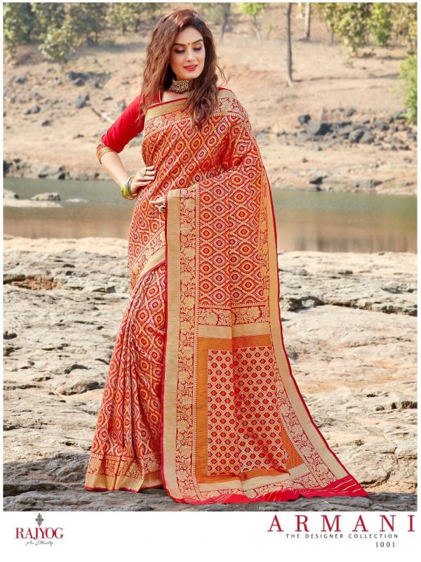 Rajyog Saree Armani Silk 1001-1003 Series 