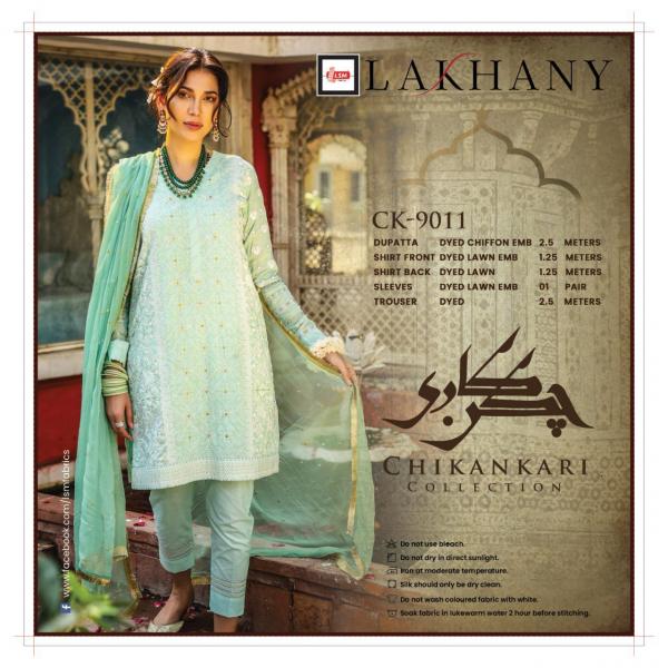 Lakhany Chikankari Collection 9011-9017 Series 