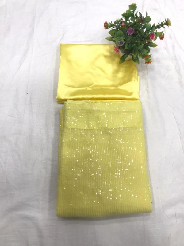 Party Wear Designer Saree 5 Star Sequence Colors 