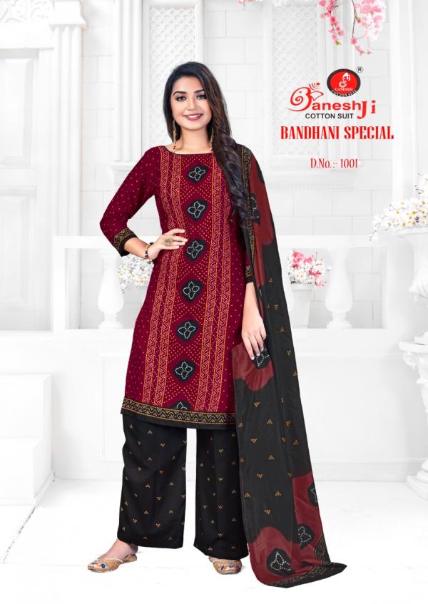 Ganeshji Cotton Suits Bandhani Special 1001-1012 Series  
