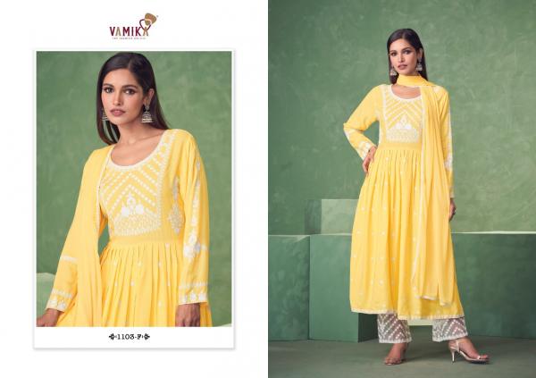 Vamika Fashion Aadhira Gold 1103 Colors  