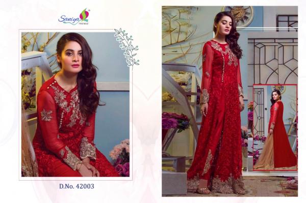 Saniya Trendz 42003 Red Salwar Suit  