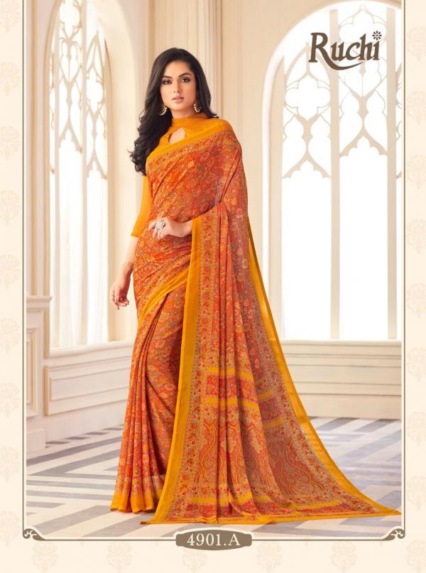 Ruchi Saree Super Kesar Chiffon 4901-4905 Series  
