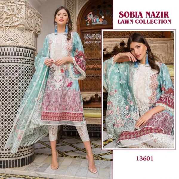 Shree Fab Sobia Nazir Lawn Collection 13601 Design  