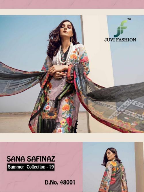 Juvi Fashion Sana Safinaz Summer Collection 19 48001-48007 Series  