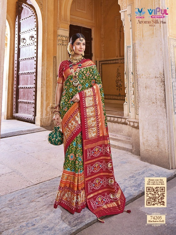 Vipul Fashion Aroma Silk Plus Vol-2 74205-74216 Series 