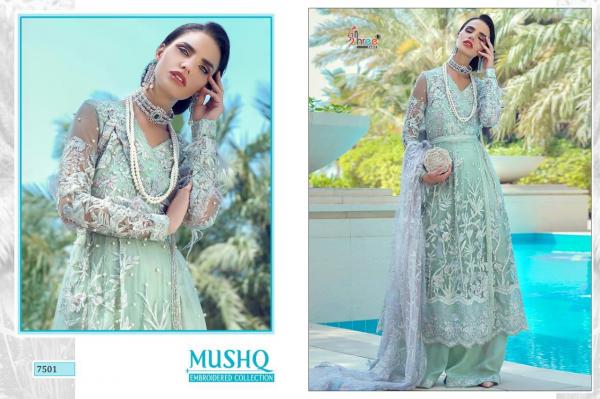 Shree Fabs Mushq Embroidered Collection 7501-7505 Series 