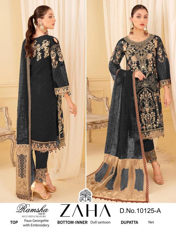 Zaha Ramsha Vol-9 10125 Colors  