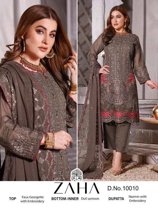 Zaha Pakistani Suit 10010 Design  