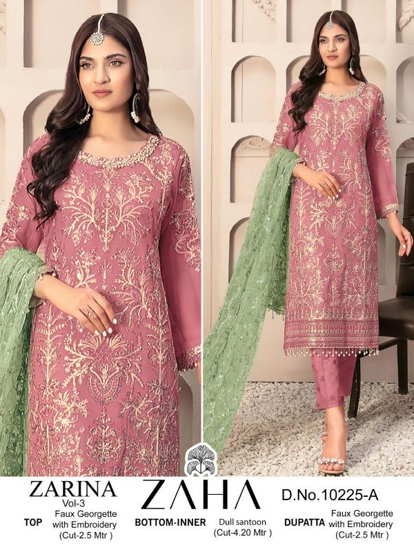 ZAHA ZARINA VOL-3 10225-A TO 10225-C 