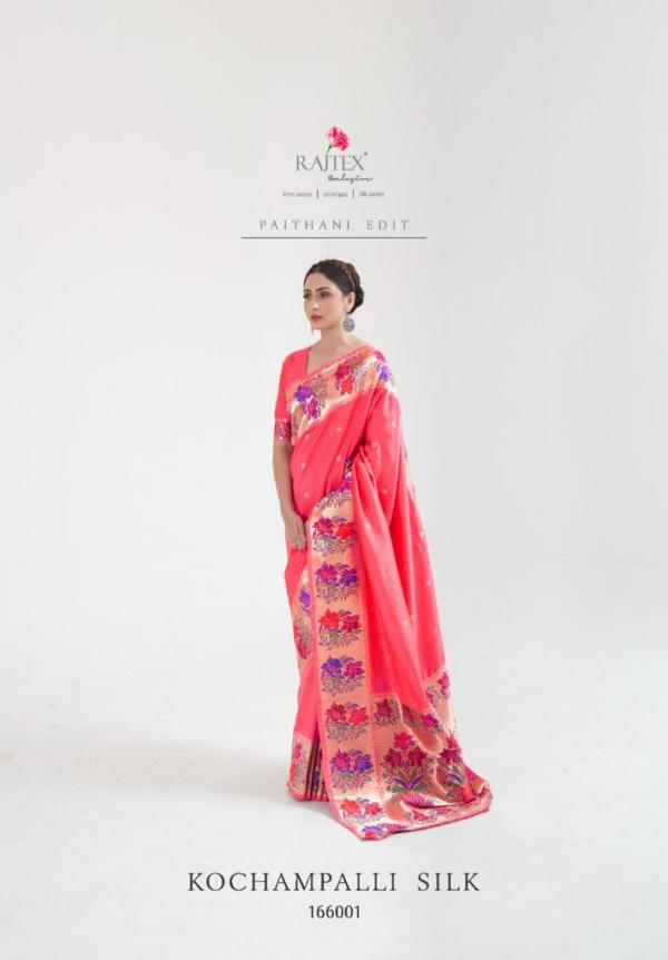 Raj Tex Saree Kochampalli Silk 166001-166006 Series 