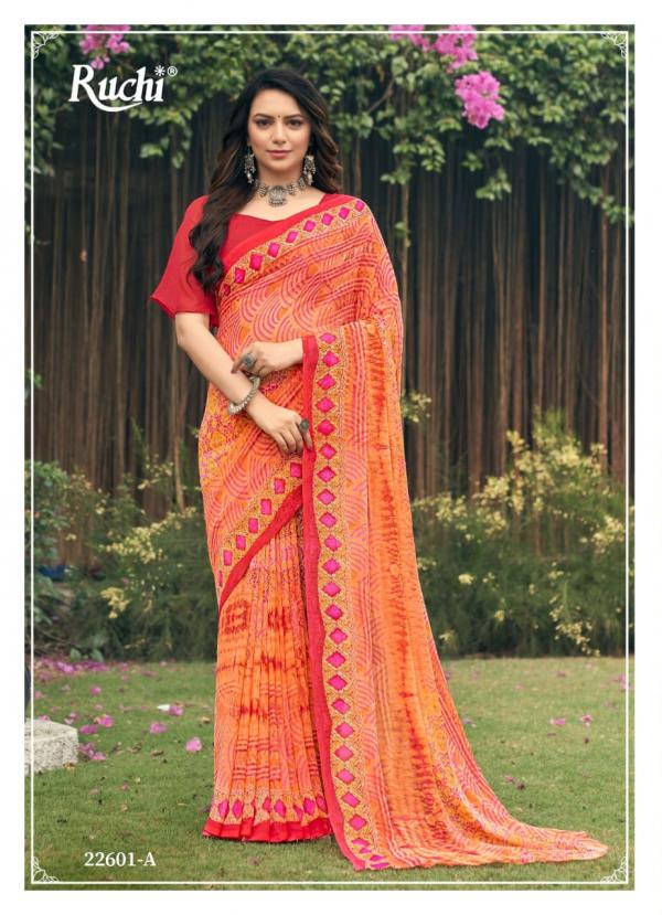 Ruchi Saree Ragaa Georgette Vol-4 22601-22606 Series