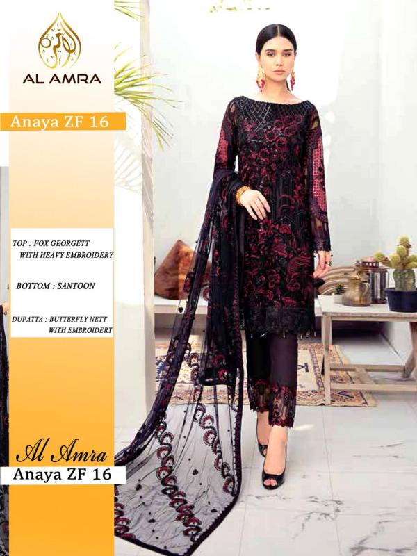 AL Amra Aanaya ZF 16 Dress Material 