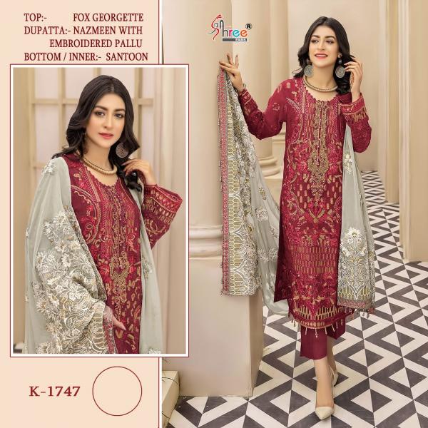 Shree Fab Pakistani Suit Hit Design K-1747 Colors  