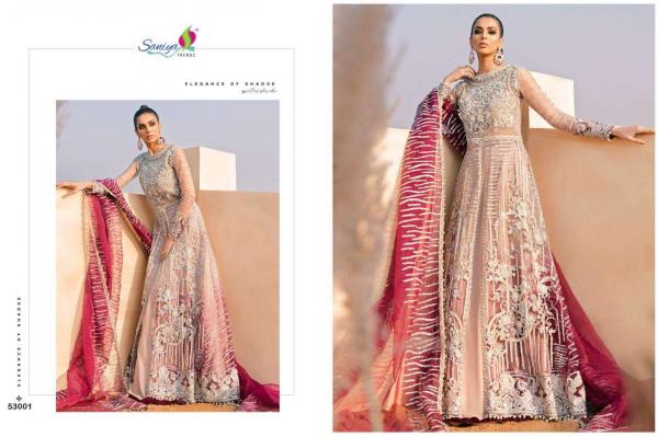 Saniya Trendz Mushq Embroidery Collection 53001-53003 Series.