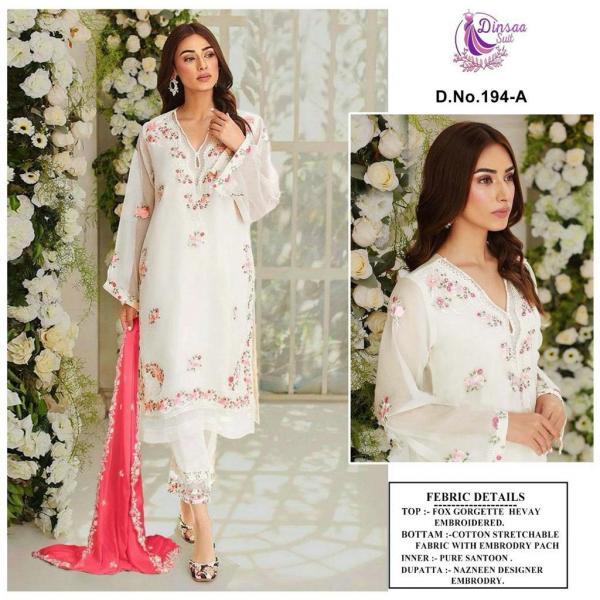 Dinsaa Suit Ready Made Collection 194 Colors  