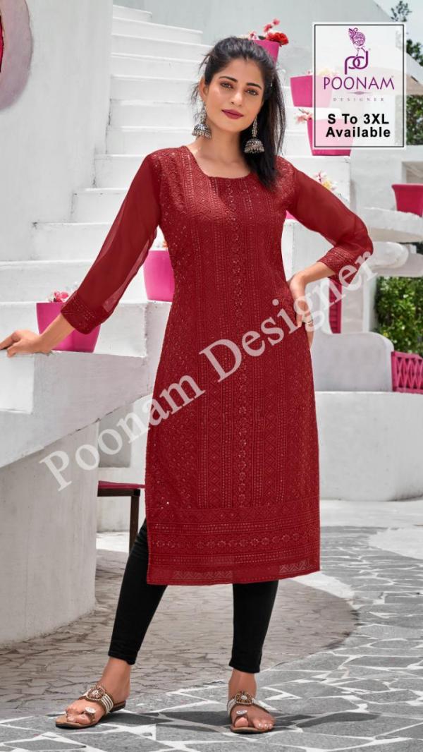 Poonam Designer Chikankari 1001-1006 Series  