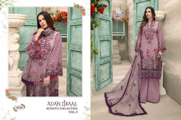 Shree Fab Adan Libaas Schiffli Collection Vol-5 1808-1813 Series  