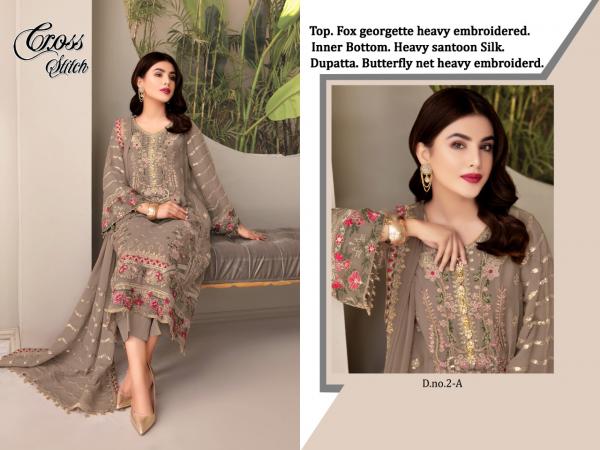 Pakistani Suits Cross Stitch 02 Colors  