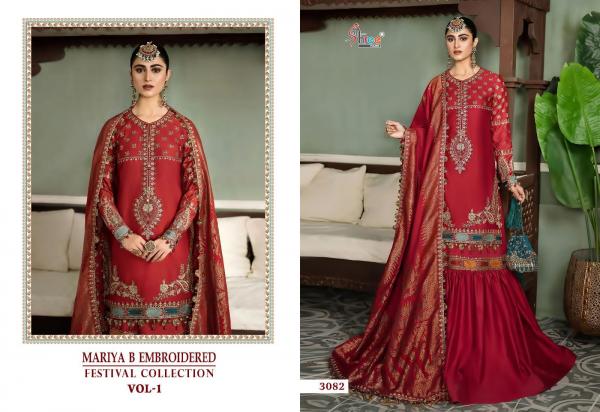 Shree Fab Mariya B Embroidered Festival Collection Vol-1 3082-3086 Series