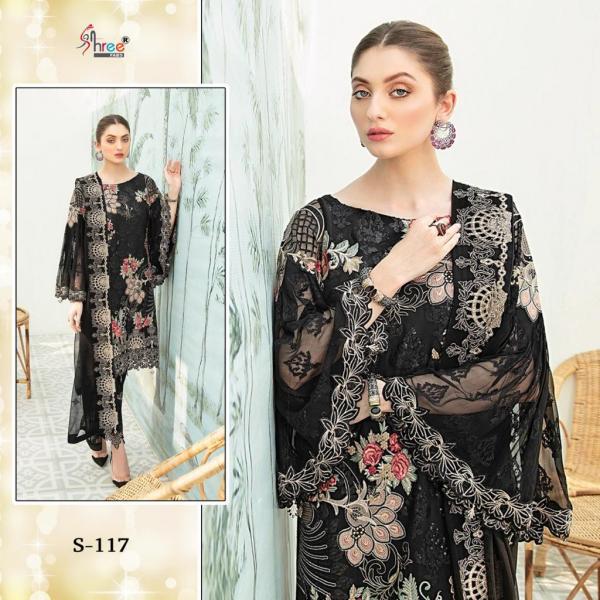 Shree Fabs S-117 Black Salwar Kameez 