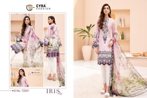 Cyra Fashion Iris Lawn 72001-72006 Series 