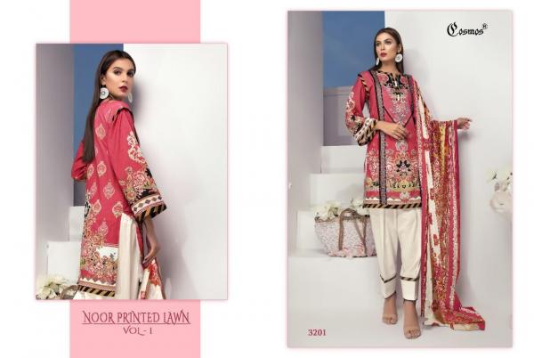Cosmos Fashion Noor Printed Lawn Vol-1 3201-3208 Series 