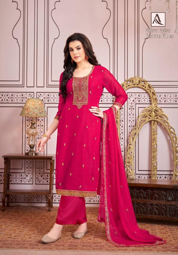 ALOK SUIT FESTIVE VIBES H-1411-001 TO H-1411-005 