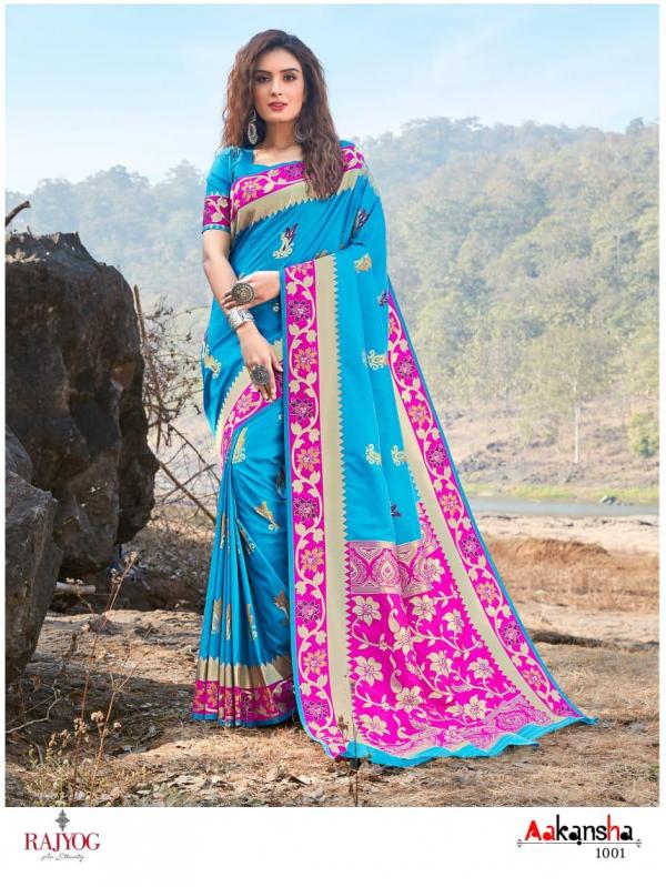 Rajyog Fabrics Aakansha Silk 1001-1005 Series 