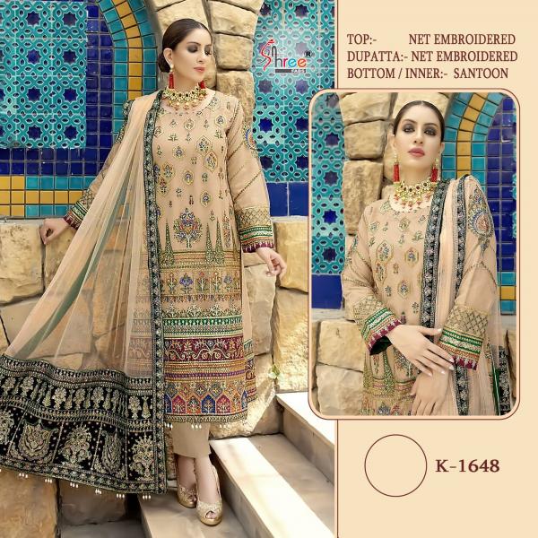 Shree Fab Pakistani Suit K-1648 Colors 