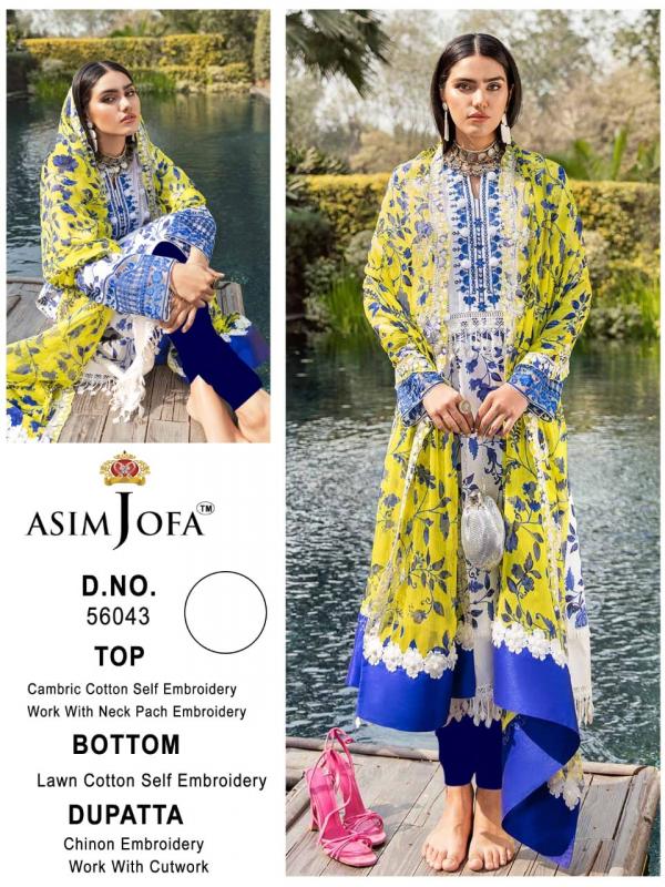 Asim Jofa Super Hit 56043 Dress Material 