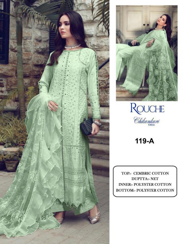 Pakistani Suits Rouche Chikankari Edition KF 119 Colors  