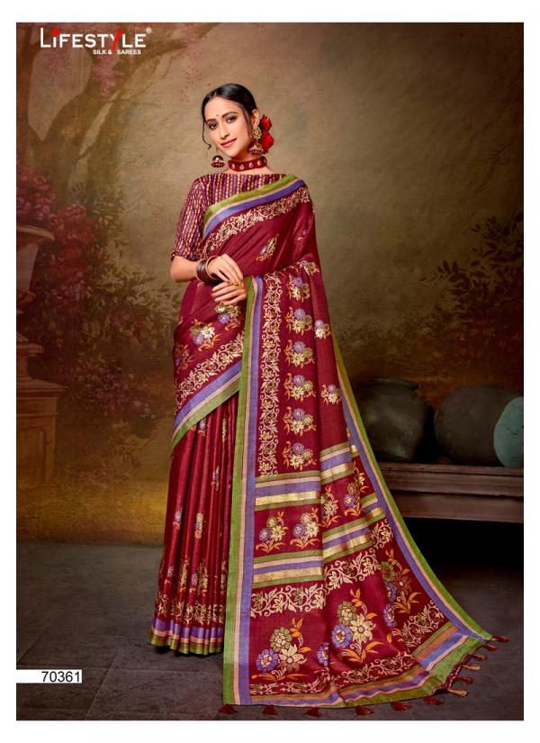 Lifestyle Saree Shenaz Vol-3  70361-70370 Series 