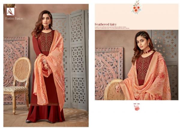 Alok Suits Festive Fusion 575-001 to 575-008 Series 