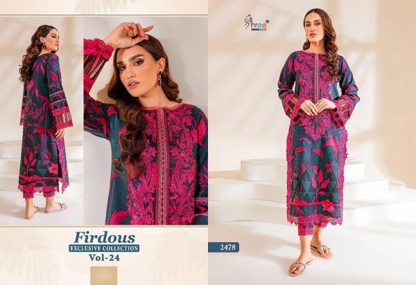 Shree Fab Firdous Exclusive Collection Vol-24 2478-2483 Series 