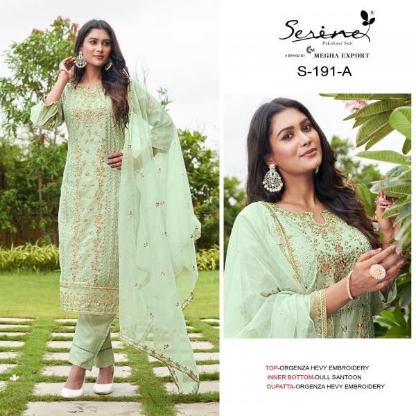 Serine Pakistani Suit S-191 Colors  