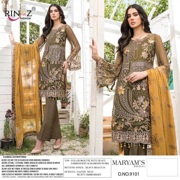 Rinaz Fashion Maryam's Gold Vol-13 9101-9103 Series  