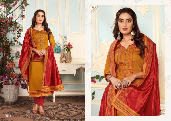 Kessi Fabrics Silk Shine vol-4 5681-5688 Series  