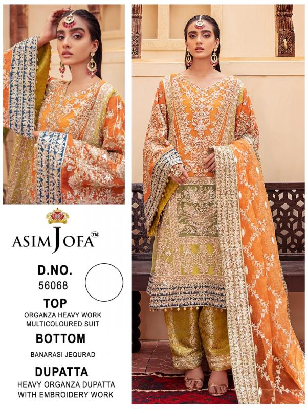 Asim Jofa Super Hit 56068 Dress Material  