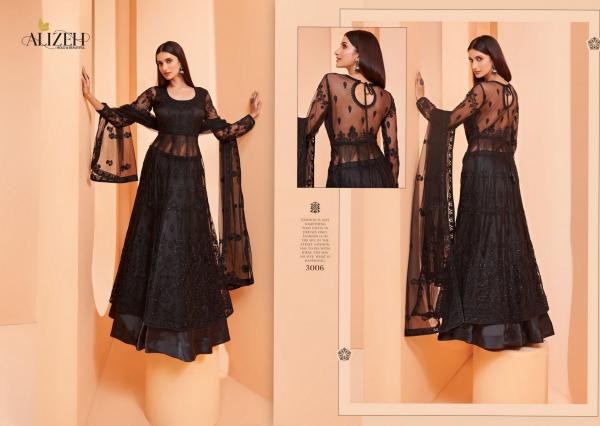 Alizeh Gul Bahaar Anarkali Collection 3006-3009 Series  