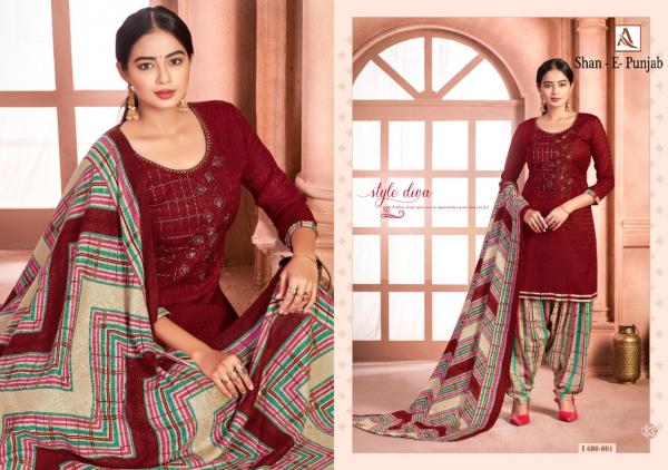 Alok Suits Shan E Punjab 680-001-680-010 Series 