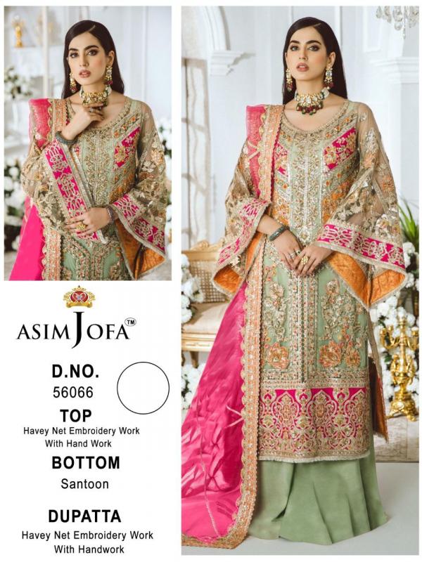 Asim Jofa Super Hit 56066 Dress Material  