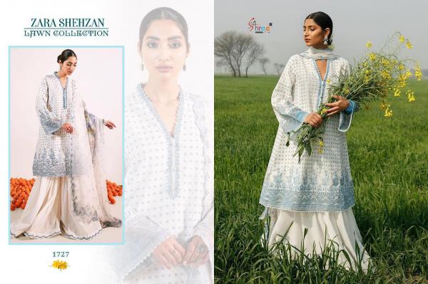 Shree Fab Zara Shehnaz Lawn Collection 1727-1731 Series  