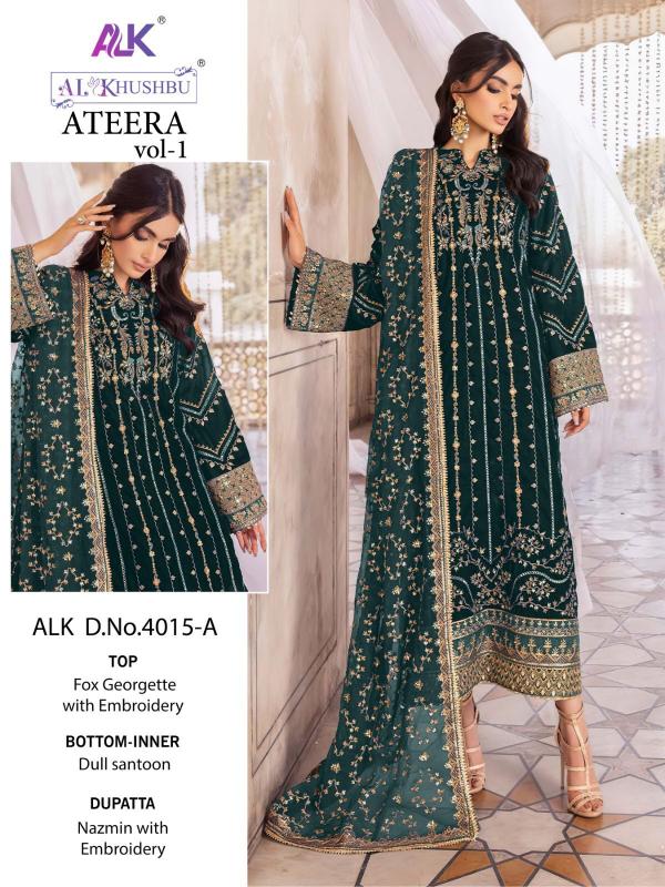 AL Khushbu Ateera Vol-1 4015 Colors  