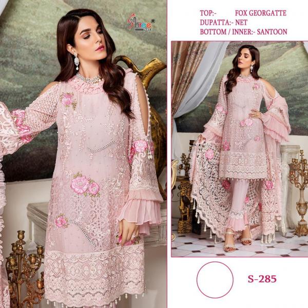 Shree Fab S-285 Pink Pakistani Suit 