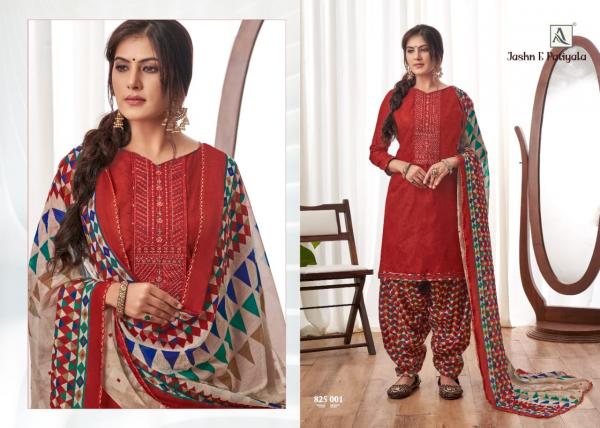 Alok Suits Jashn E Patiyala 825-001 to 825-010 Series  