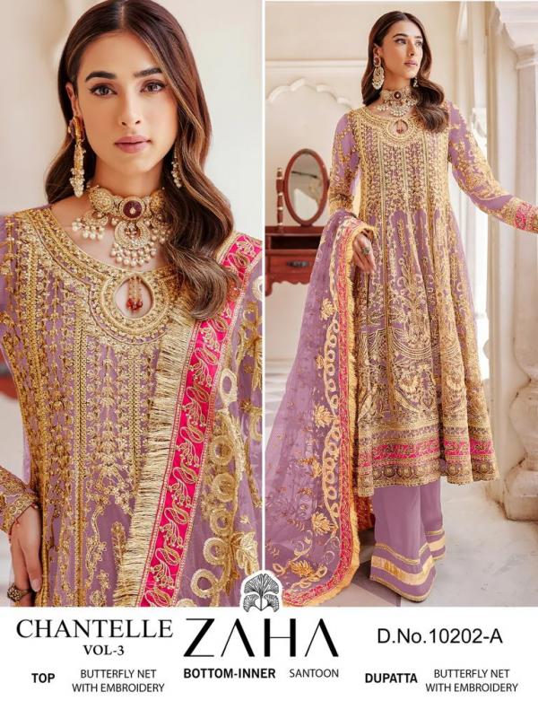 Zaha Chantelle Vol-3 10202 Colors  