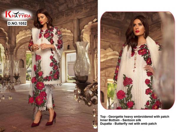 Khayyira Suits 1052 White Color Suits 